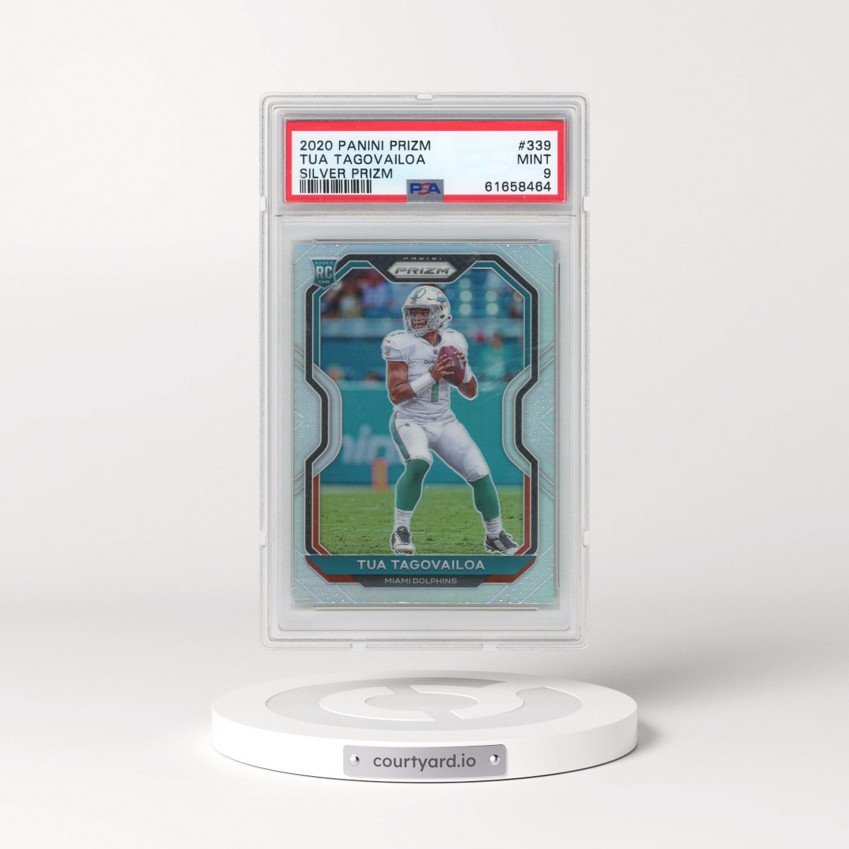 2020 Panini Prizm #339 Tua Tagovailoa - Silver Prizm (PSA 9 MINT)