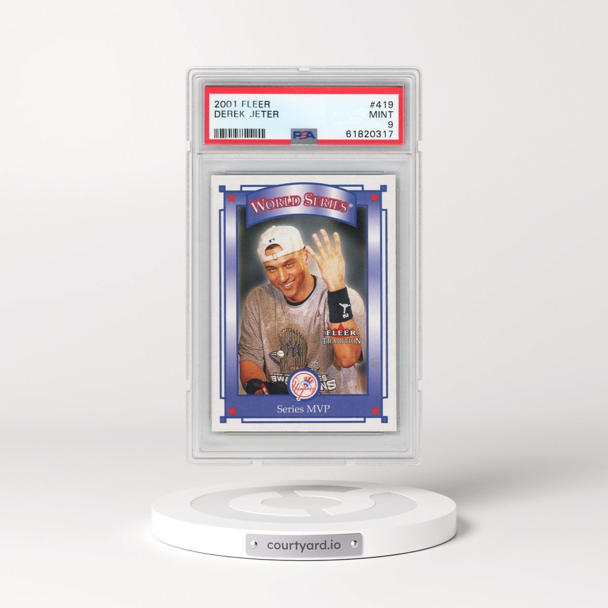 2001 Fleer #419 Derek Jeter (PSA 9 MINT)