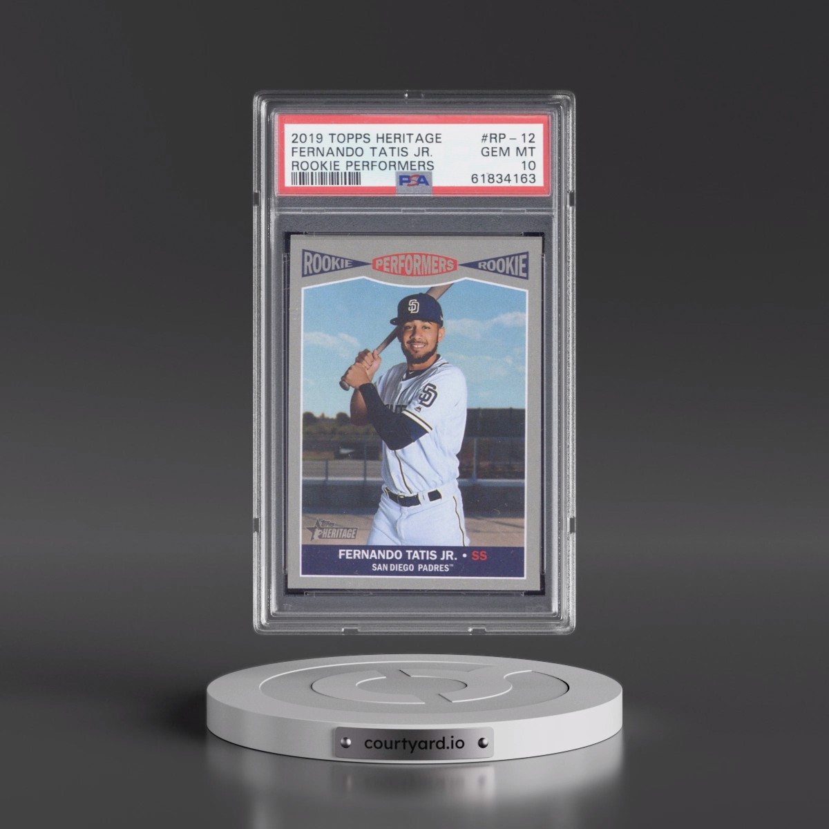 2019 Topps Heritage Rookie Performers #RP-12 Fernando Tatis Jr. (PSA 10 GEM MINT)