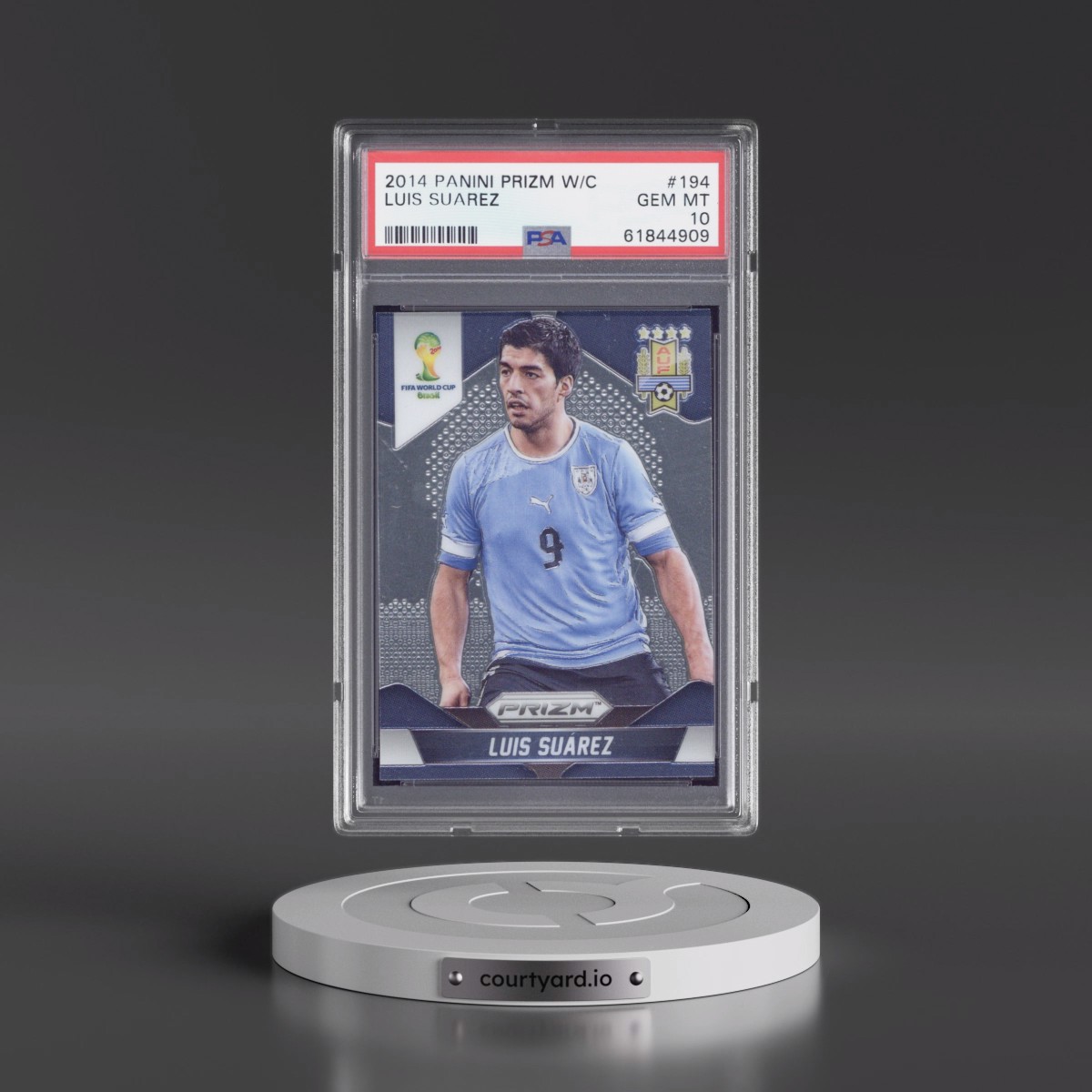 2014 Panini Prizm World Cup #194 Luis Suarez (PSA 10 GEM MINT)