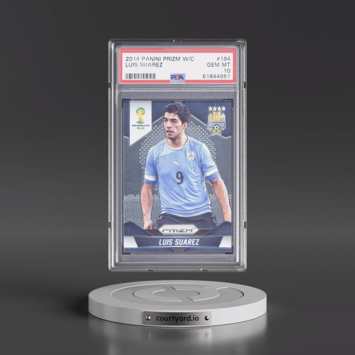 2014 Panini Prizm World Cup #194 Luis Suarez (PSA 10 GEM MINT)