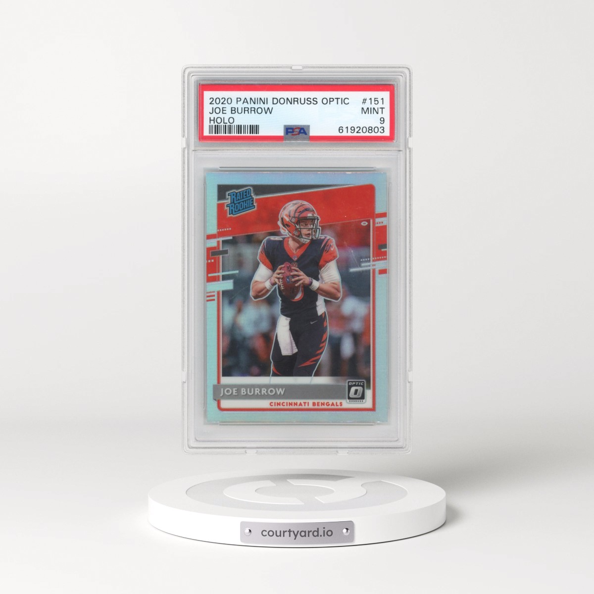 2020 Panini Donruss Optic #151 Joe Burrow - Holo (PSA 9 MINT)