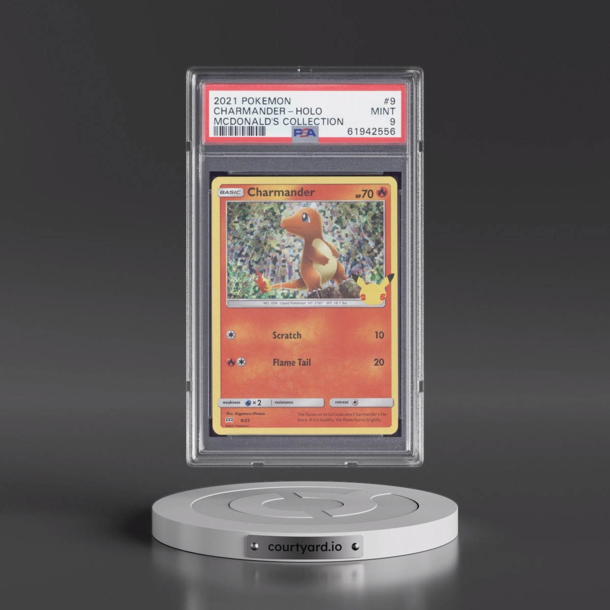 2021 Pokémon Mcdonald's Collection #9 Charmander - Holo (PSA 9 MINT)