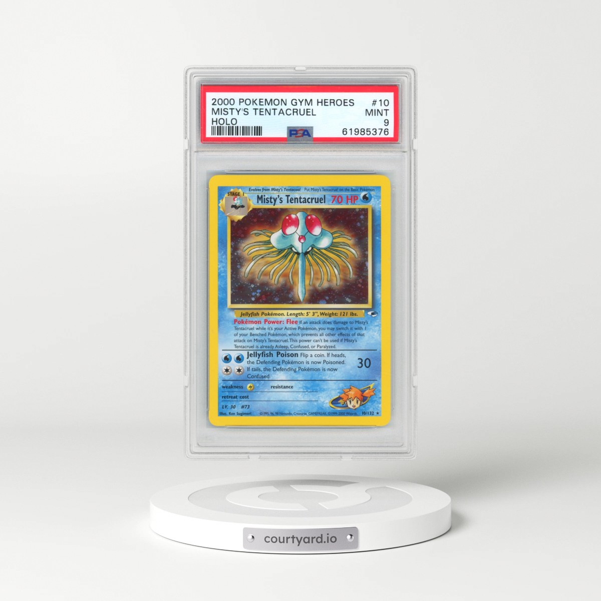 2000 Pokémon Gym Heroes #10 Misty's Tentacruel - Holo (PSA 9 MINT)