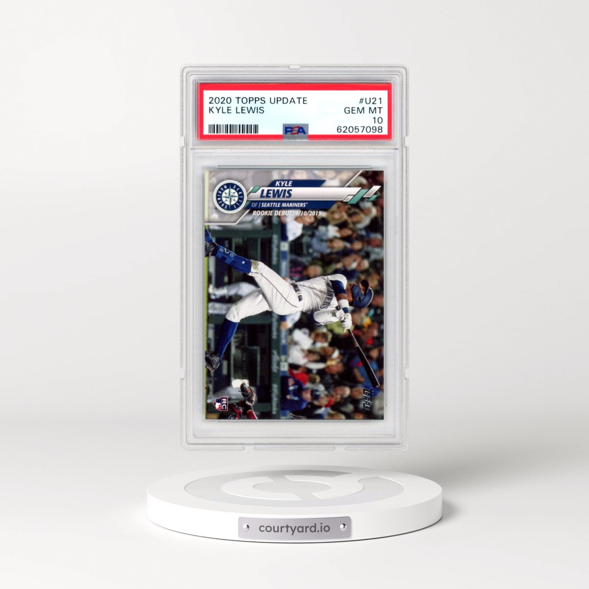 2020 Topps Update Kyle Lewis #U21 PSA 10