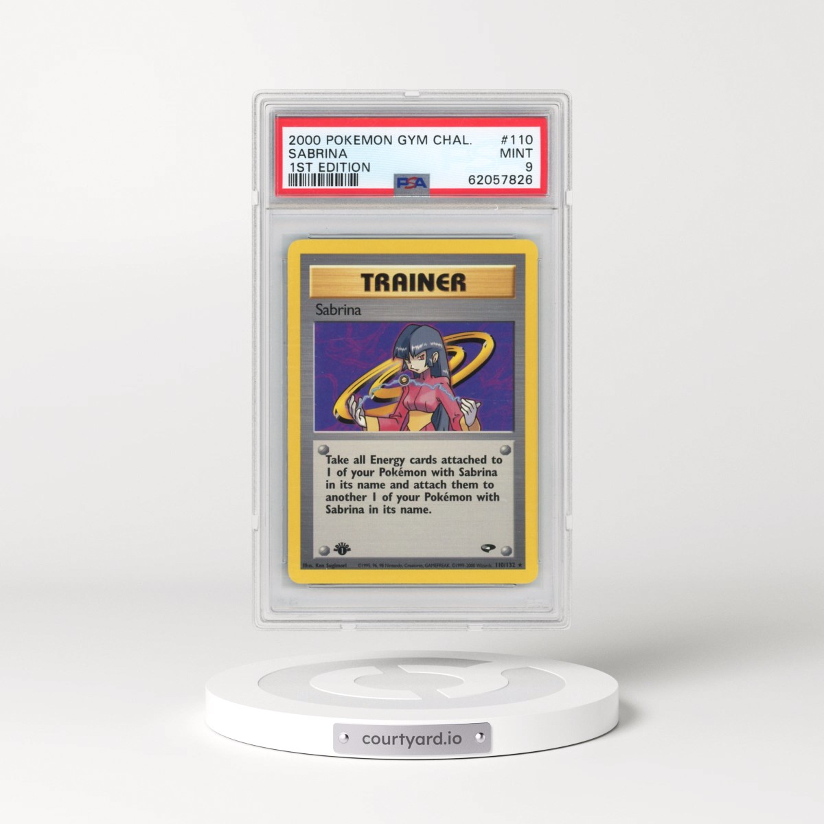 2000 Pokémon Gym Challenge #110 Sabrina - 1st Edition (PSA 9 MINT)