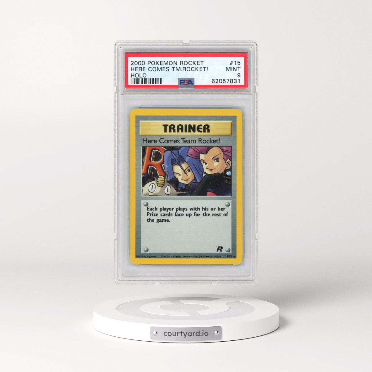 2000 Pokémon Rocket #15 Here Comes Team Rocket! - Holo (PSA 9 MINT)
