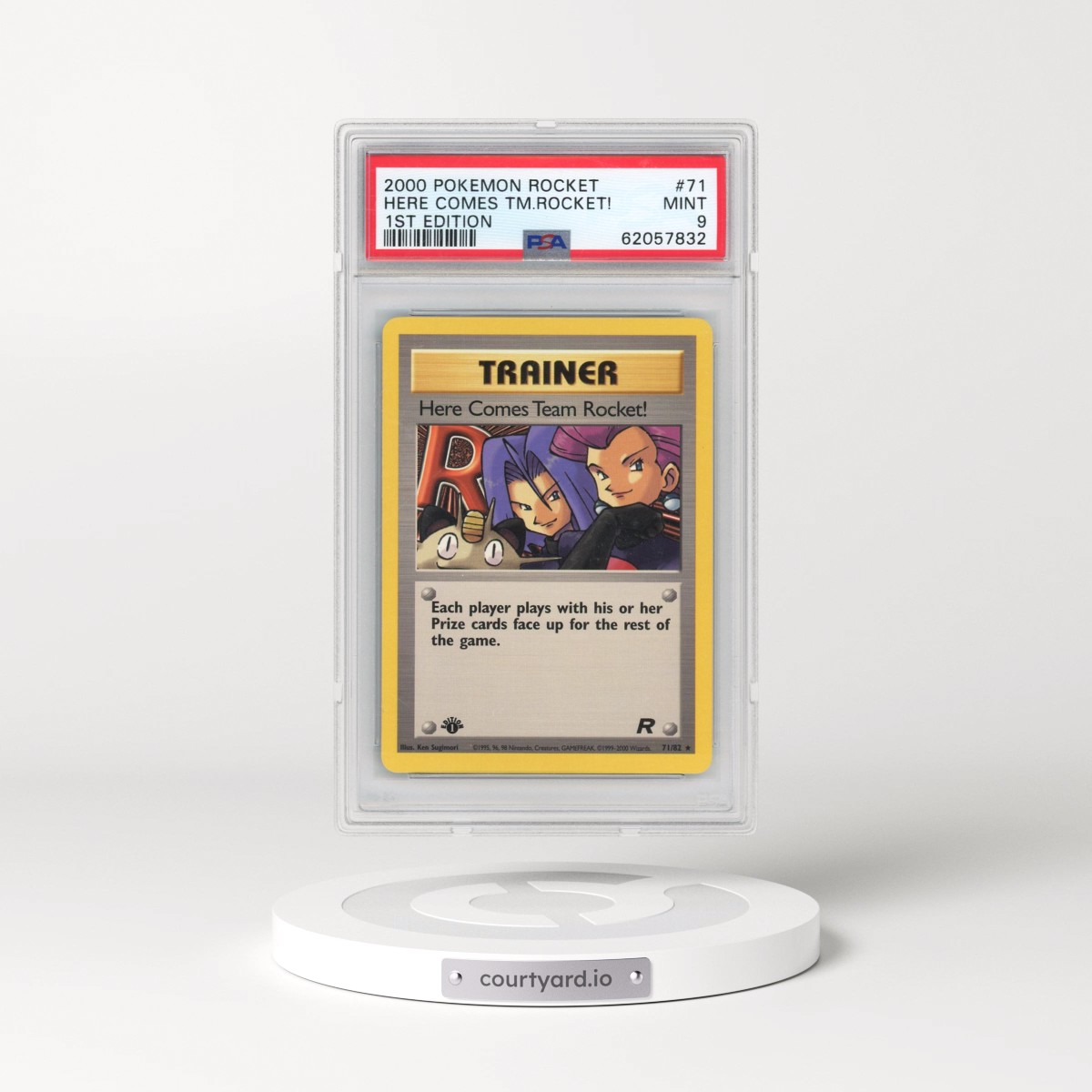 2000 Pokémon Rocket #71 Here Comes Team Rocket! - 1st Edition (PSA 9 MINT)