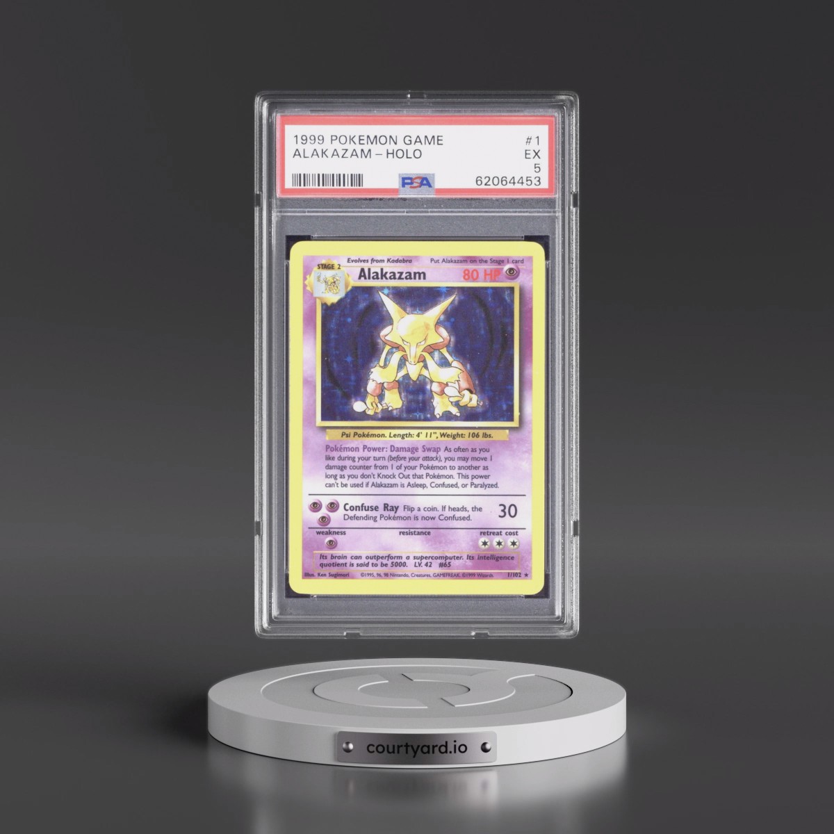 1999 Pokémon Game #1 Alakazam - Holo (PSA 5 EX)