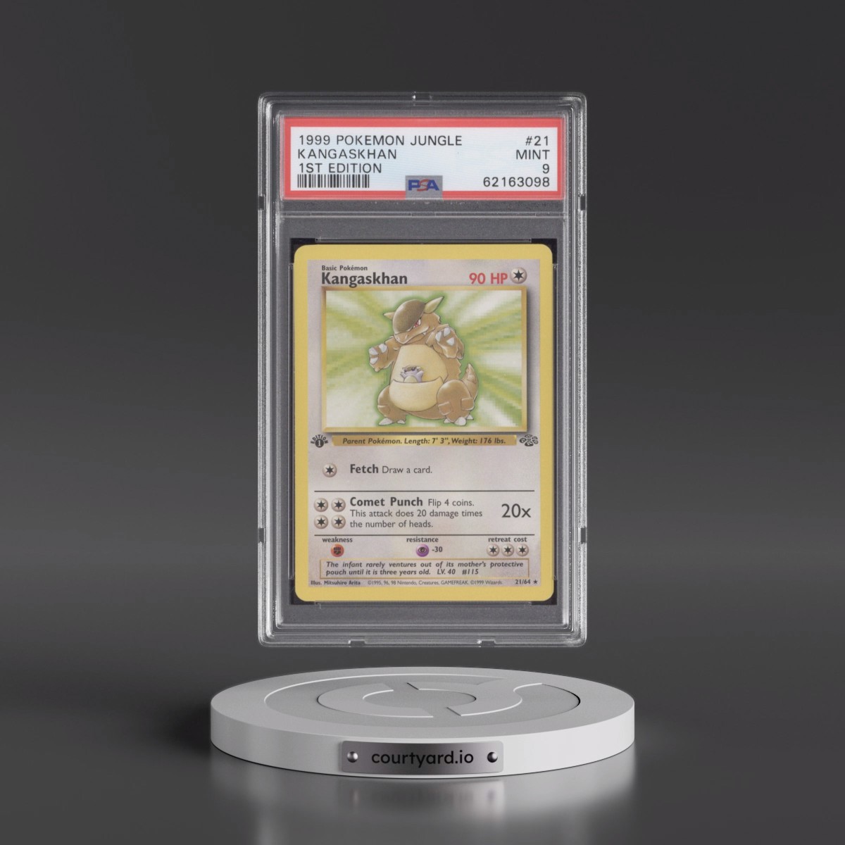 1999 Pokémon Jungle #21 Kangaskhan - 1st Edition (PSA 9 MINT)