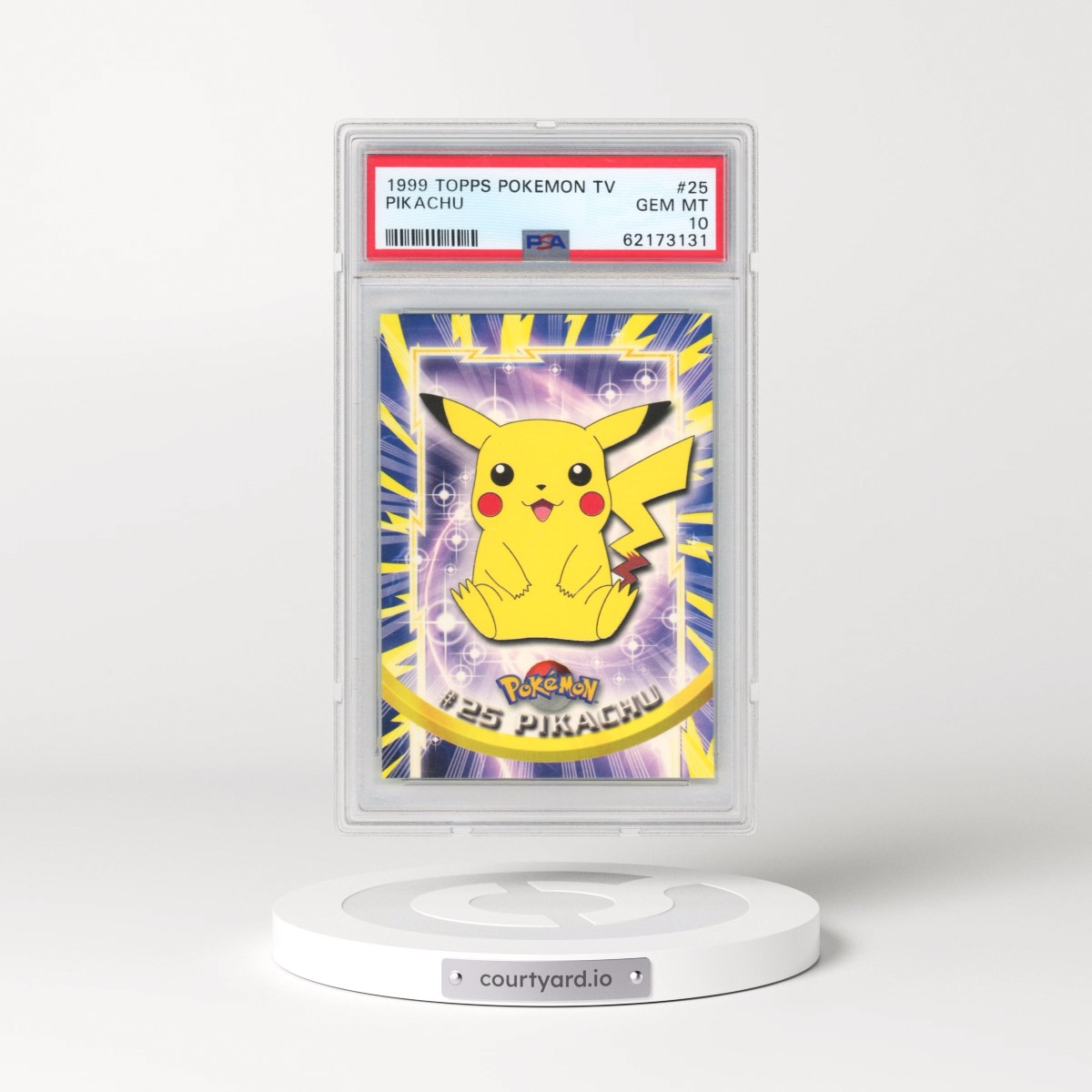 1999 Topps Pokémon TV #25 Pikachu (PSA 10 GEM MINT)