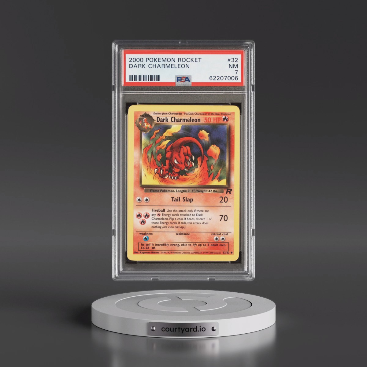 2000 Pokémon Rocket #32 Dark Charmeleon (PSA 7 NM)