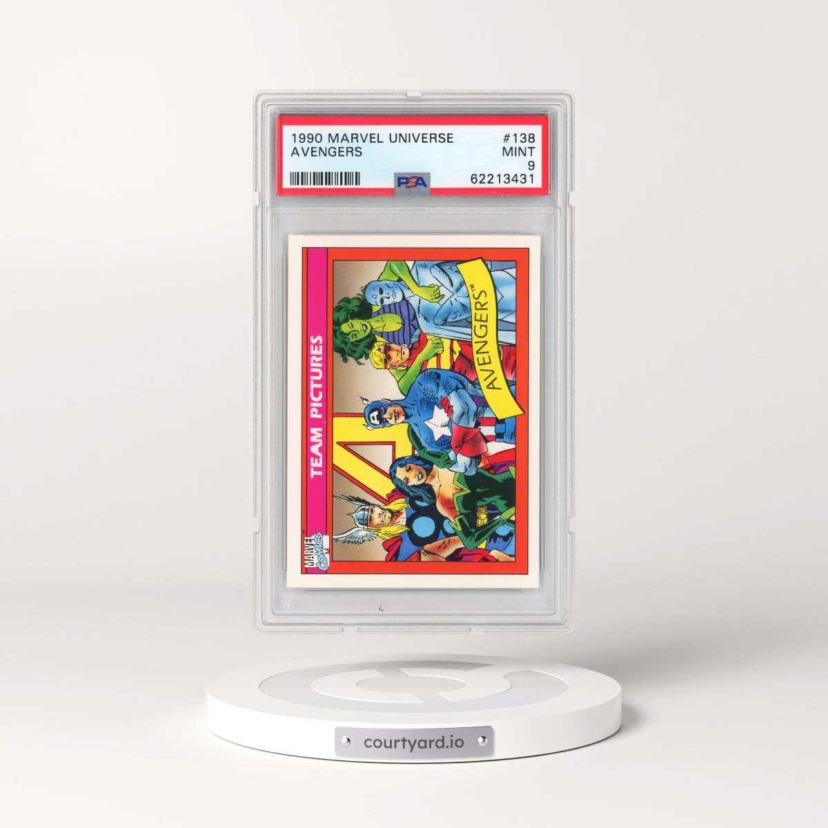 1990 Marvel Universe #138 Avengers (PSA 9 MINT)