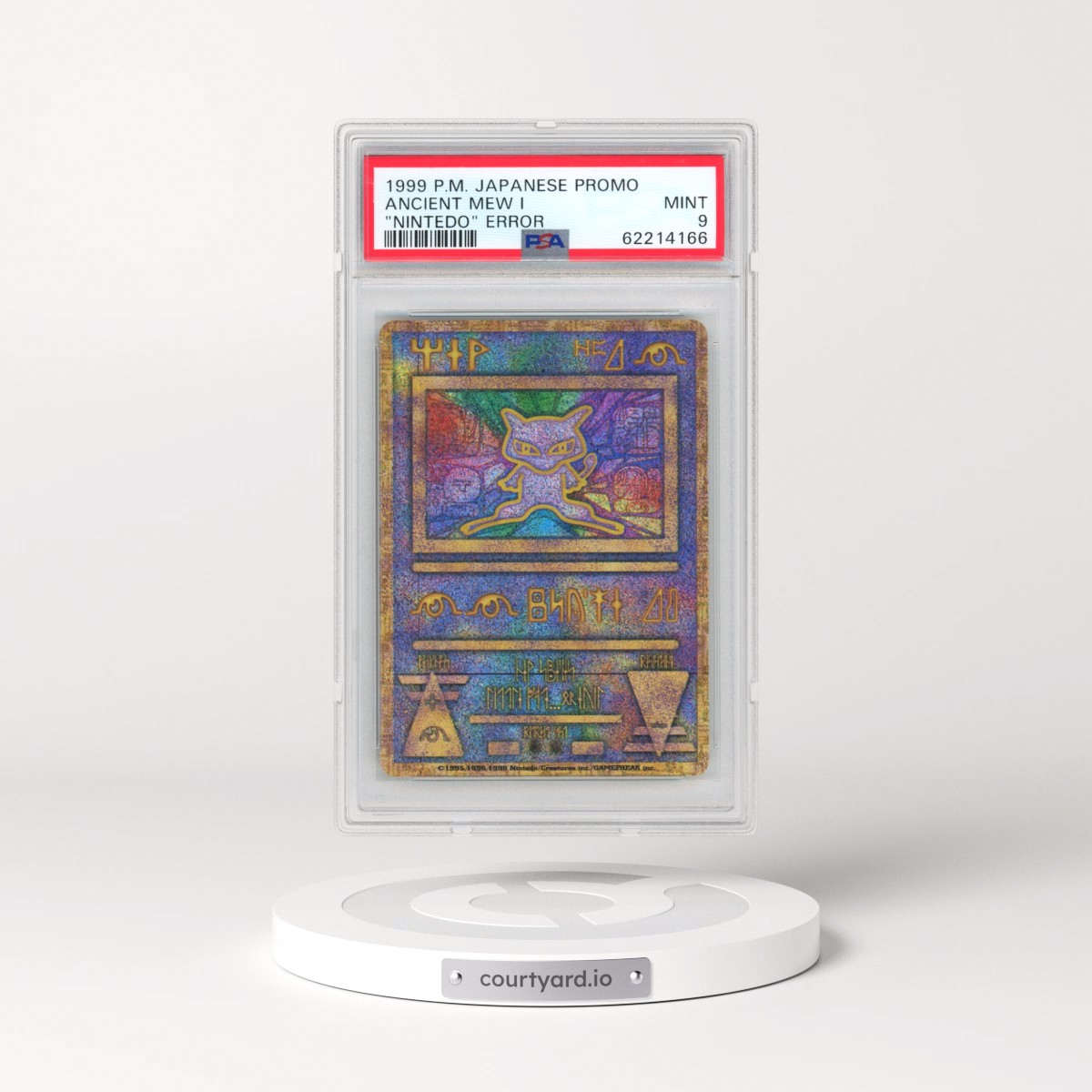 1998-99 Pokémon Pokemon Japanese Promo Ancient Mew I - "Nintedo" Error (PSA 9 MINT)