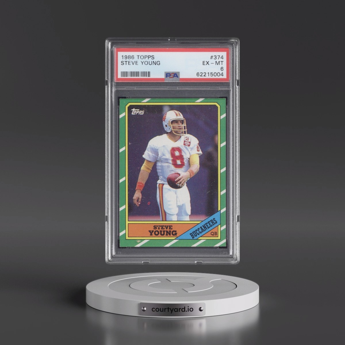 1986 Topps #374 Steve Young (PSA 6 EX-MT)