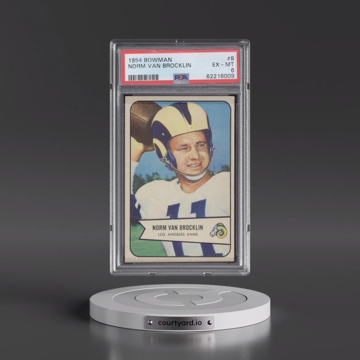1954 Bowman #8 Norm Van Brocklin (PSA 6 EX-MT)