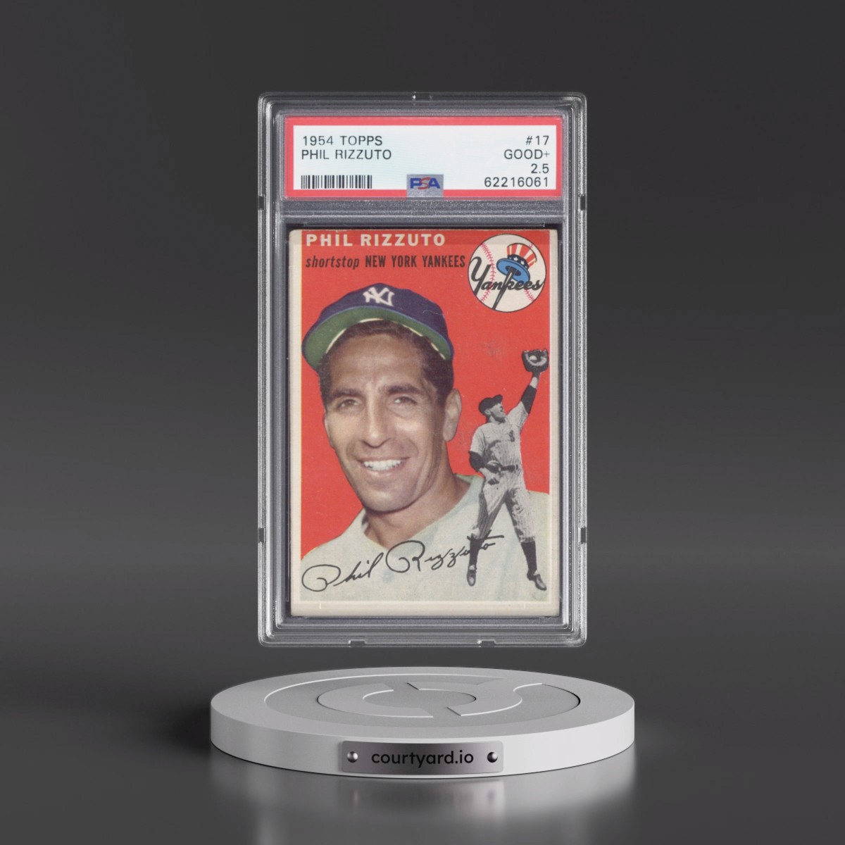 1954 Topps #17 Phil Rizzuto (PSA 2.5 GOOD+)