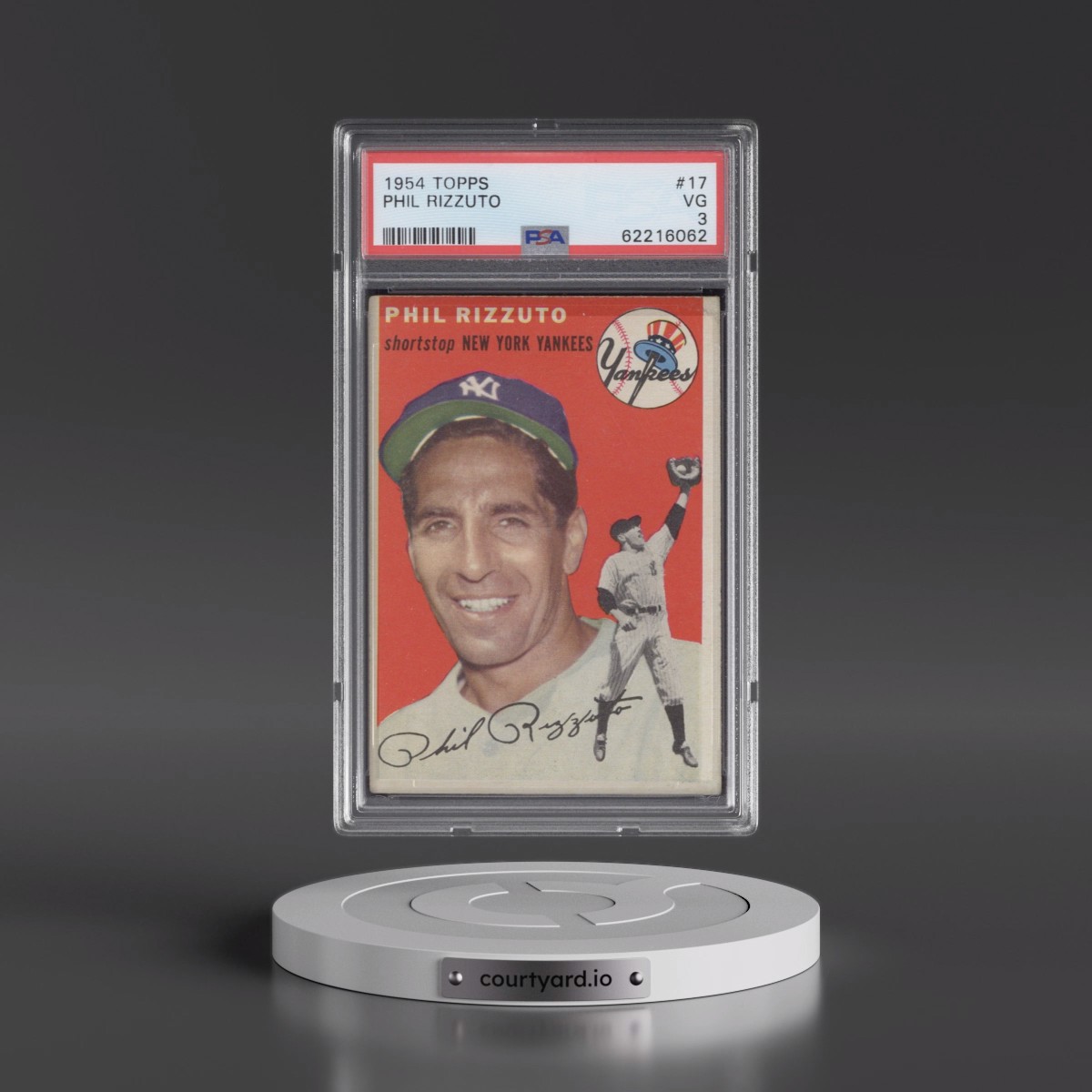 1954 Topps #17 Phil Rizzuto (PSA 3 VG)