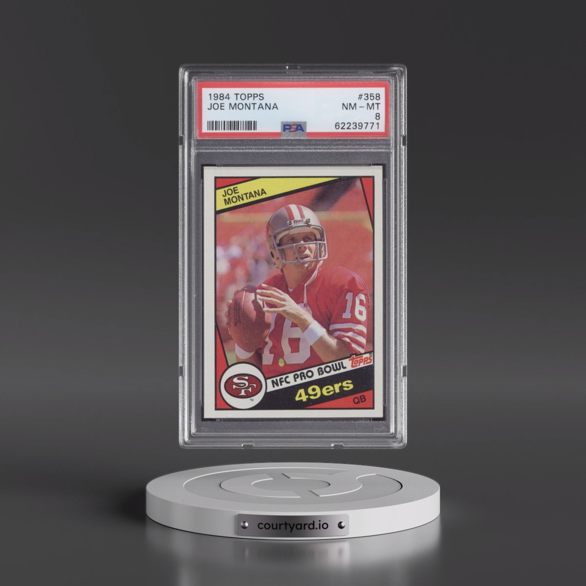 1984 Topps #358 Joe Montana (PSA 8 NM-MT)