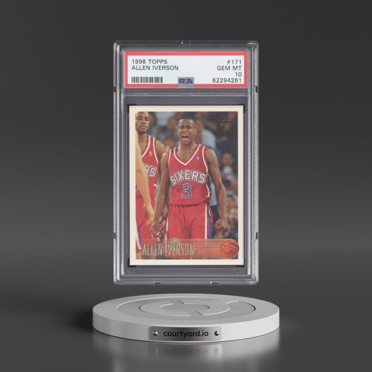 1996 Topps #171 Allen Iverson (PSA 10 GEM MINT)