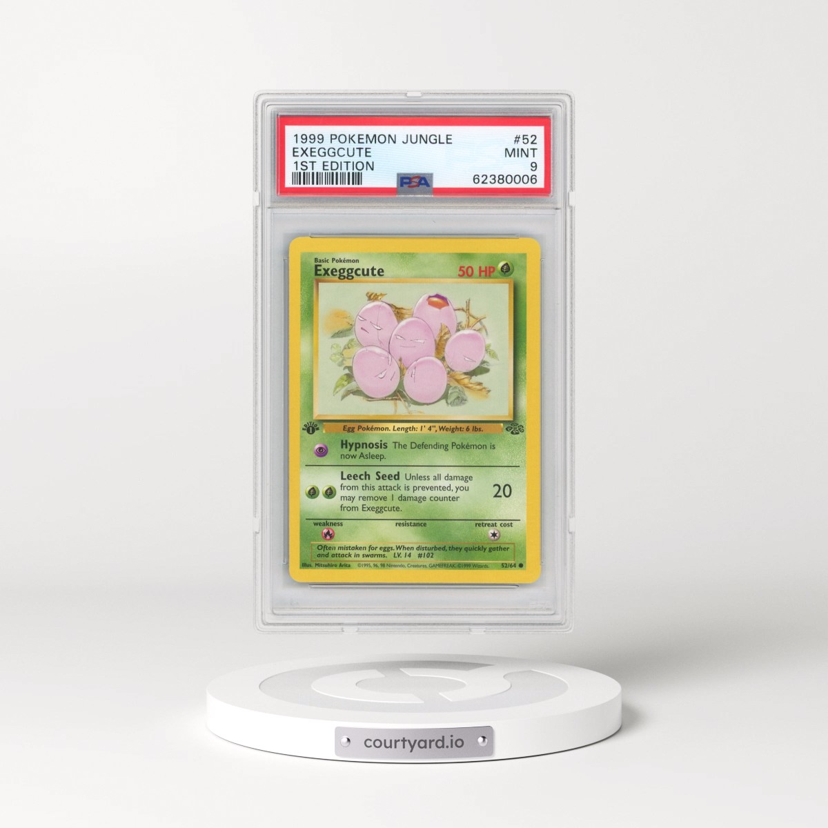 1999 Pokémon Jungle #52 Exeggcute - 1st Edition (PSA 9 MINT)
