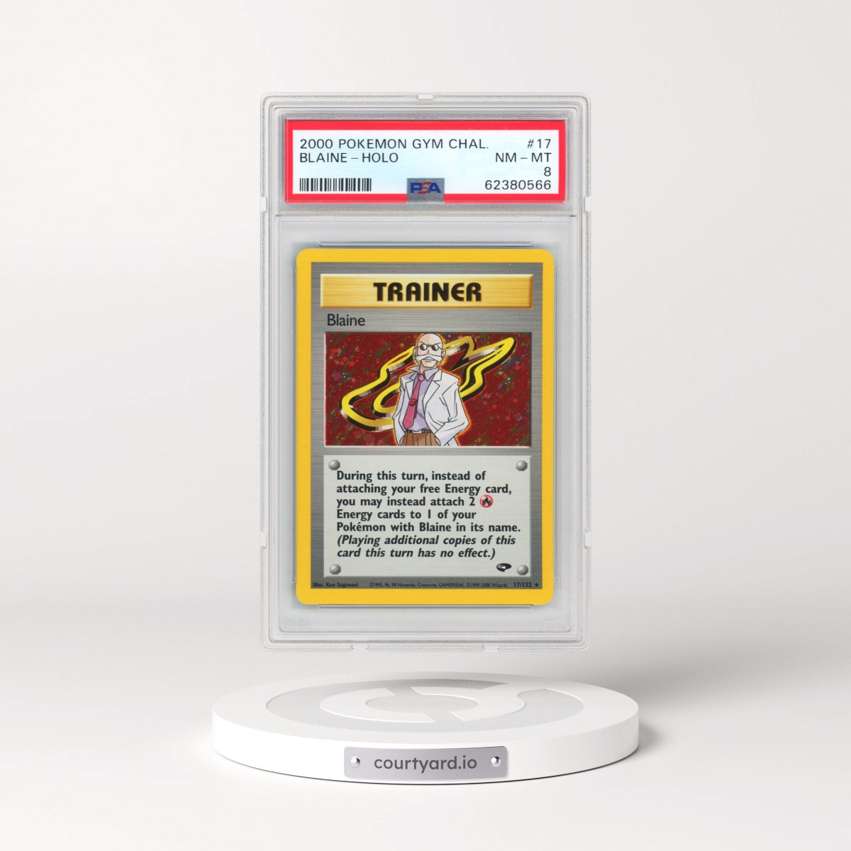 2000 Pokémon Gym Challenge #17 Blaine - Holo (PSA 8 NM-MT)