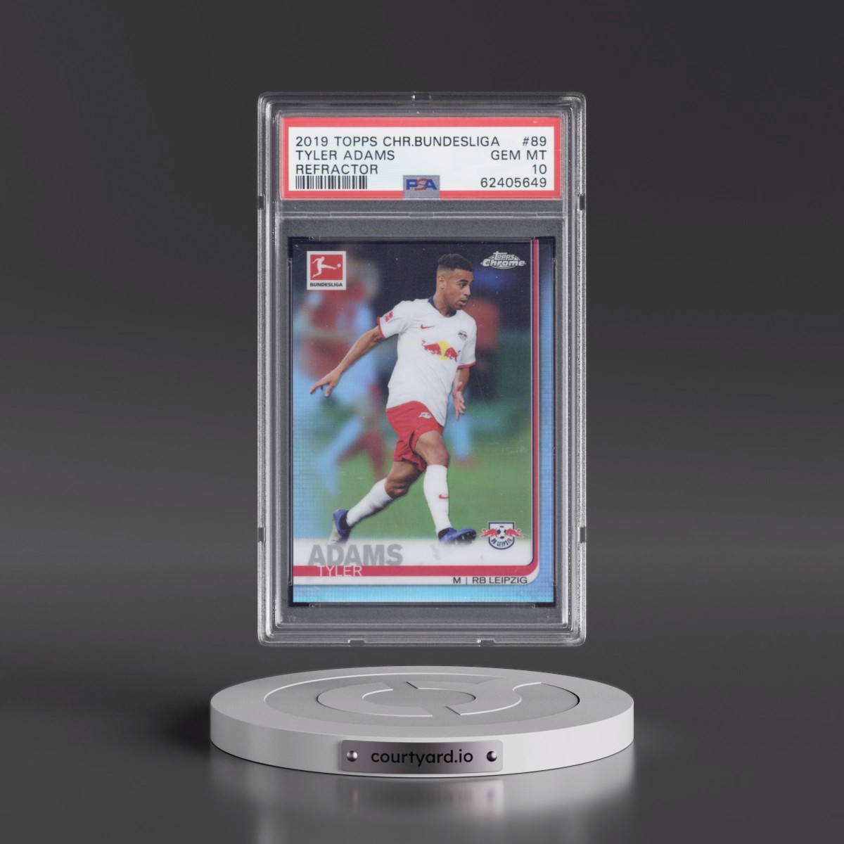 2019 Topps Chrome Bundesliga #89 Tyler Adams - Refractor (PSA 10 GEM MINT)