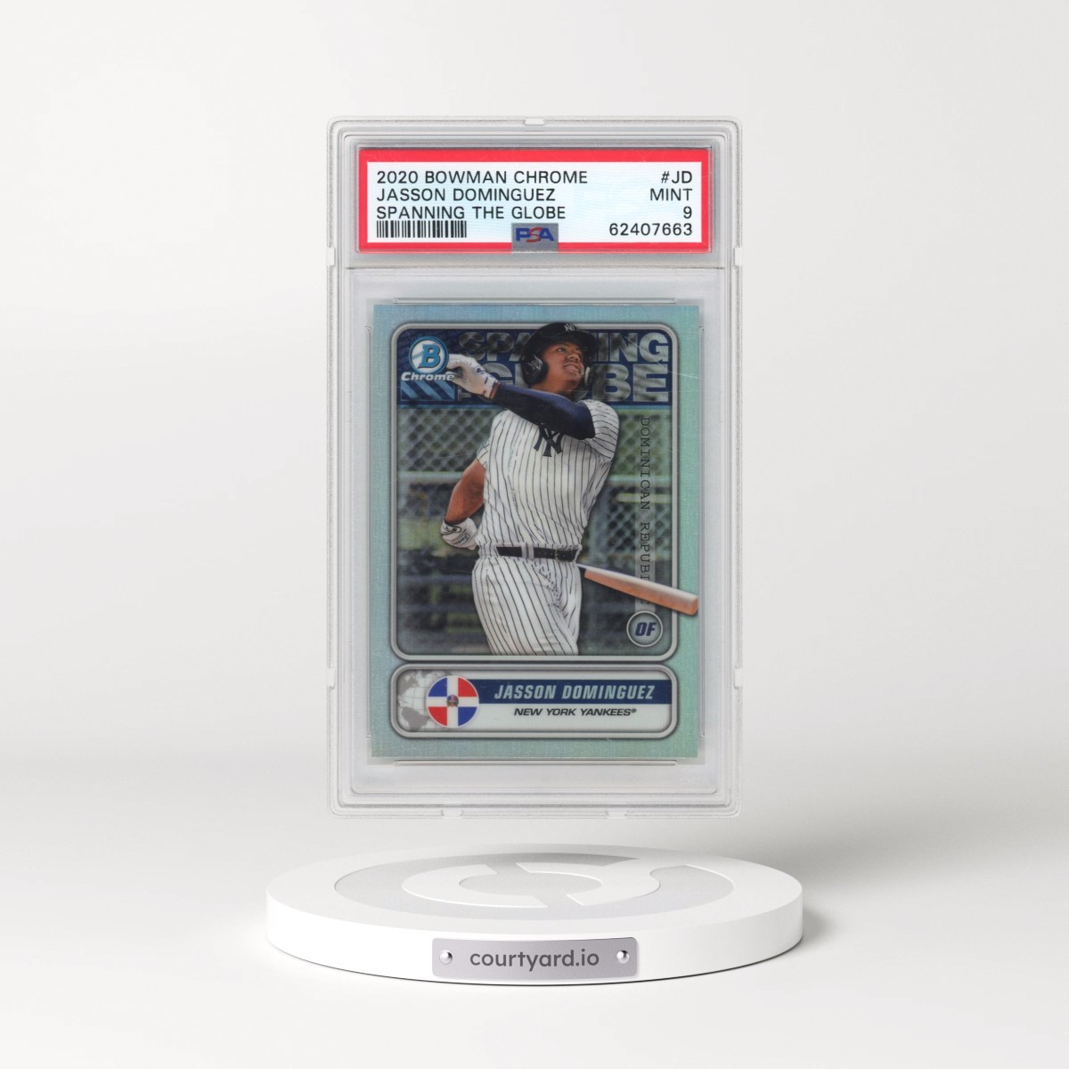 2020 Bowman Chrome Spanning the Globe #JD Jasson Dominguez (PSA 9 MINT)