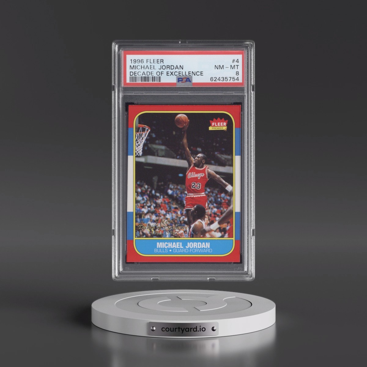 1996 Fleer Decade of Excellence #4 Michael Jordan (PSA 8 NM-MT)