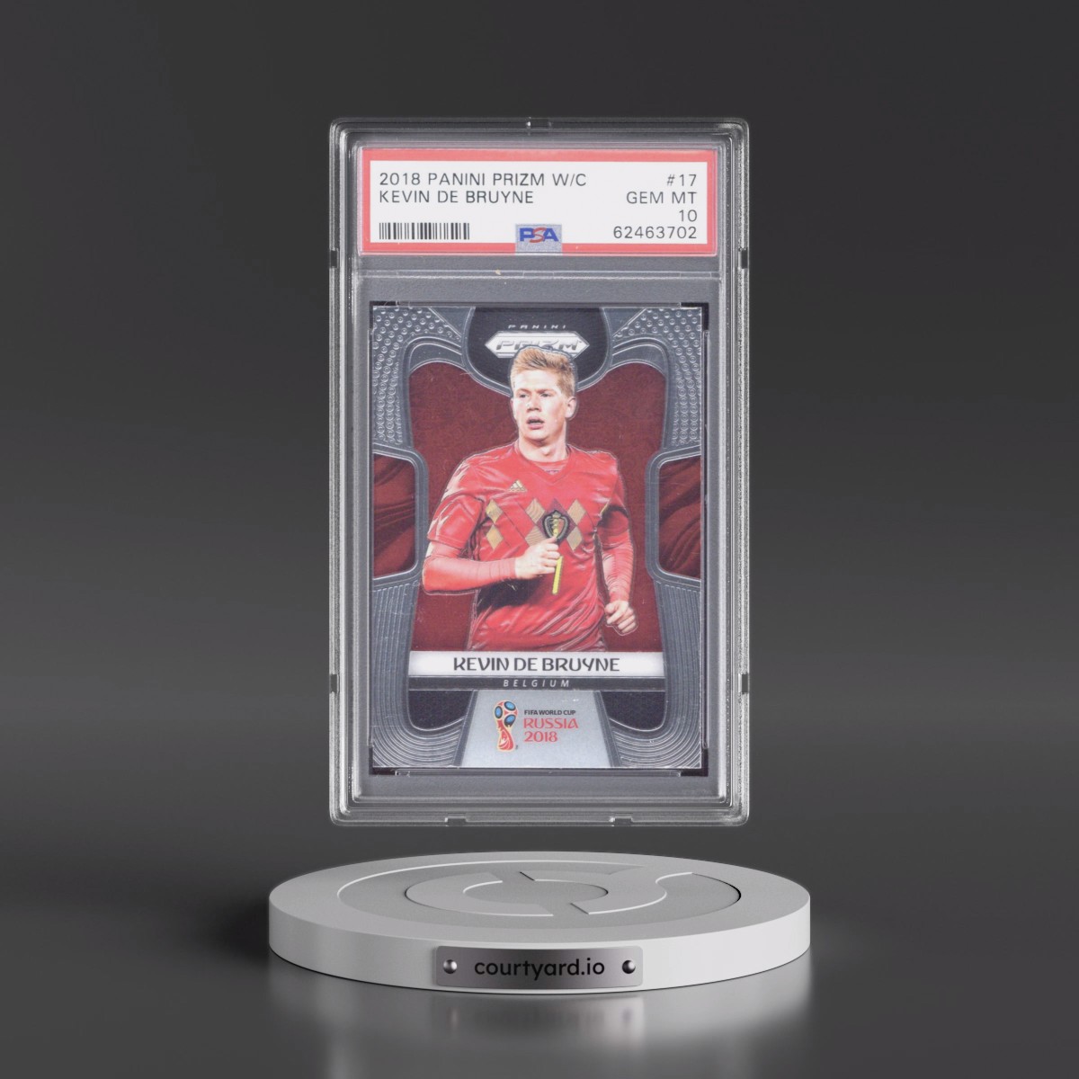 2018 Panini Prizm World Cup #17 Kevin de Bruyne (PSA 10 GEM MINT)