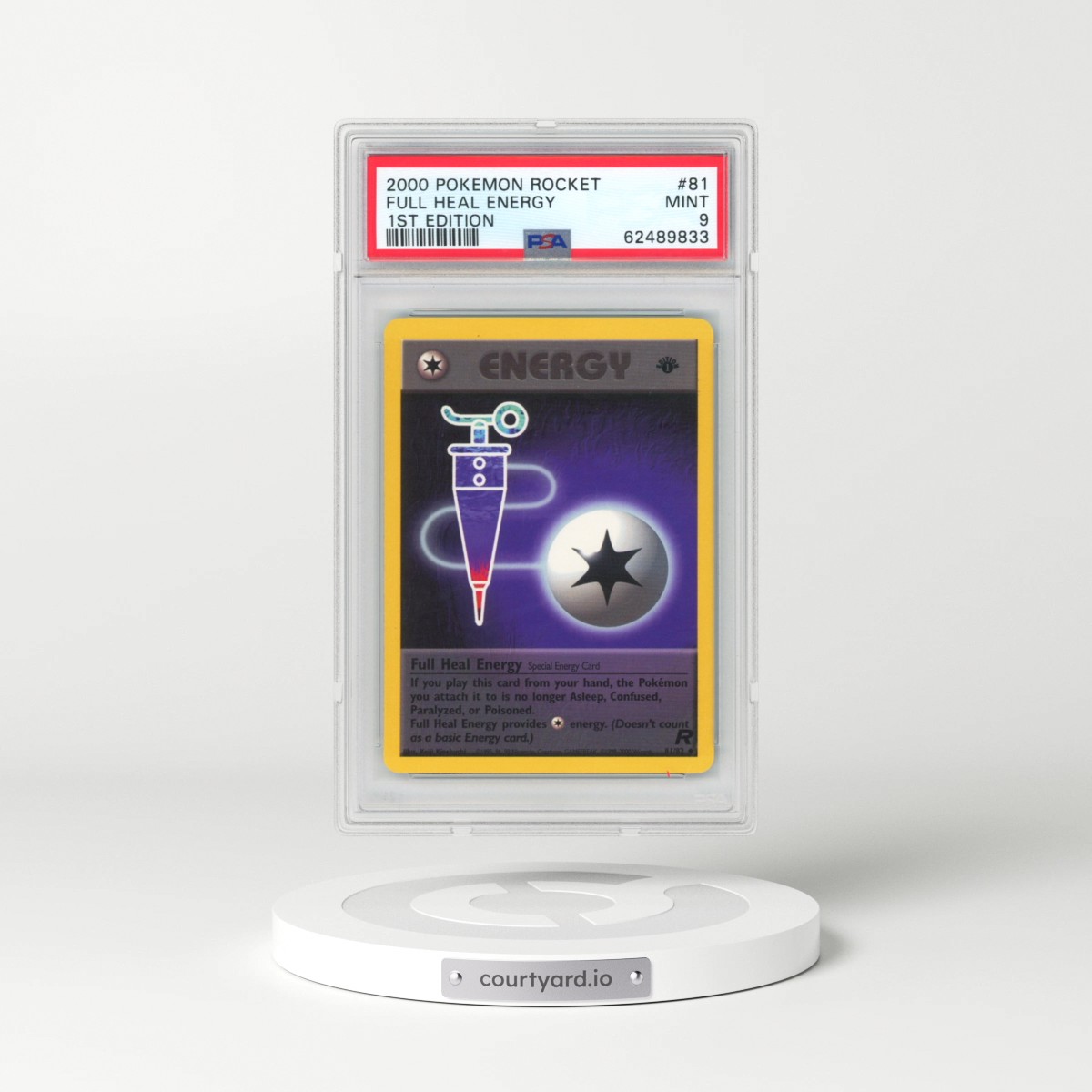 2000 Pokémon Rocket #81 Full Heal Energy - 1st Edition (PSA 9 MINT)