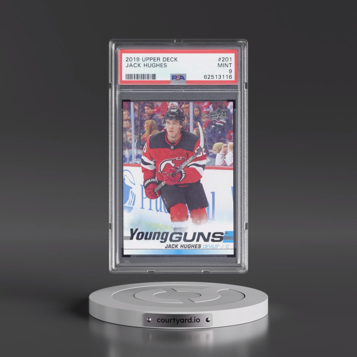 2019 Upper Deck Jack Hughes #201 PSA 9