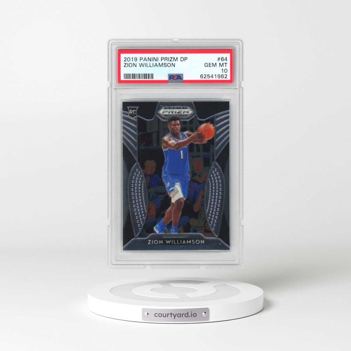 2019 Panini Prizm Draft Picks #64 Zion Williamson (PSA 10 GEM MINT)