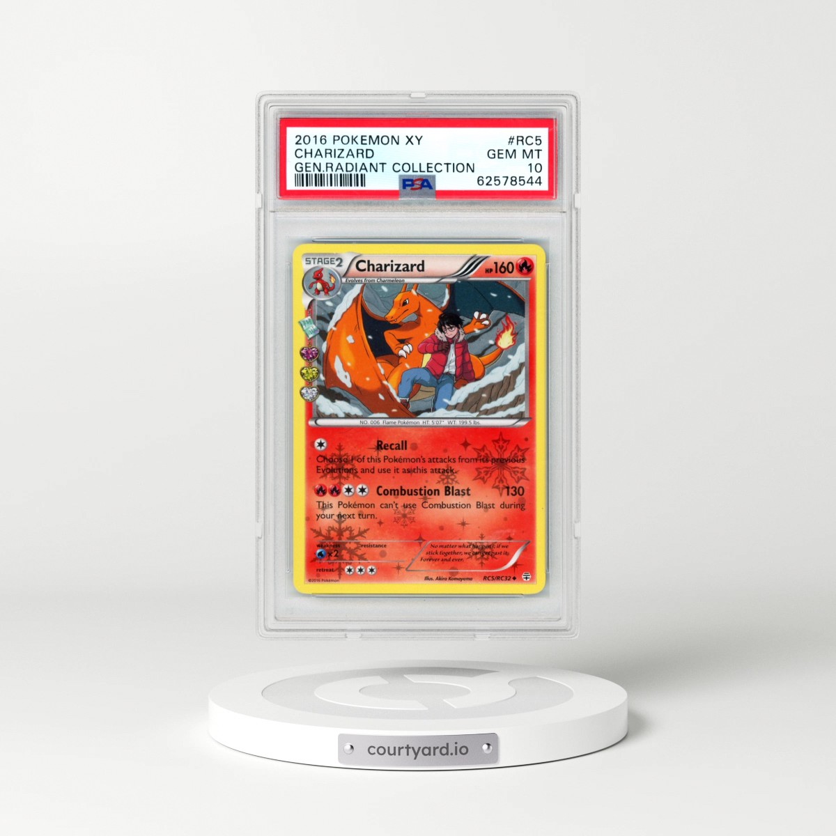 2016 Pokémon XY Generations Radiant Collection #RC5 Charizard (PSA 10 GEM MINT)