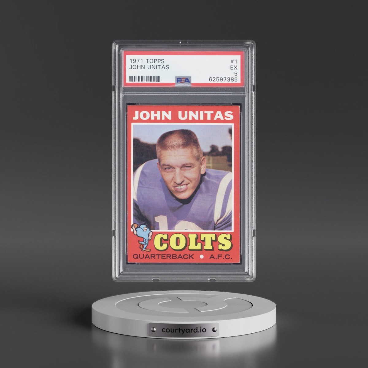 1971 Topps #1 John Unitas (PSA 5 EX)