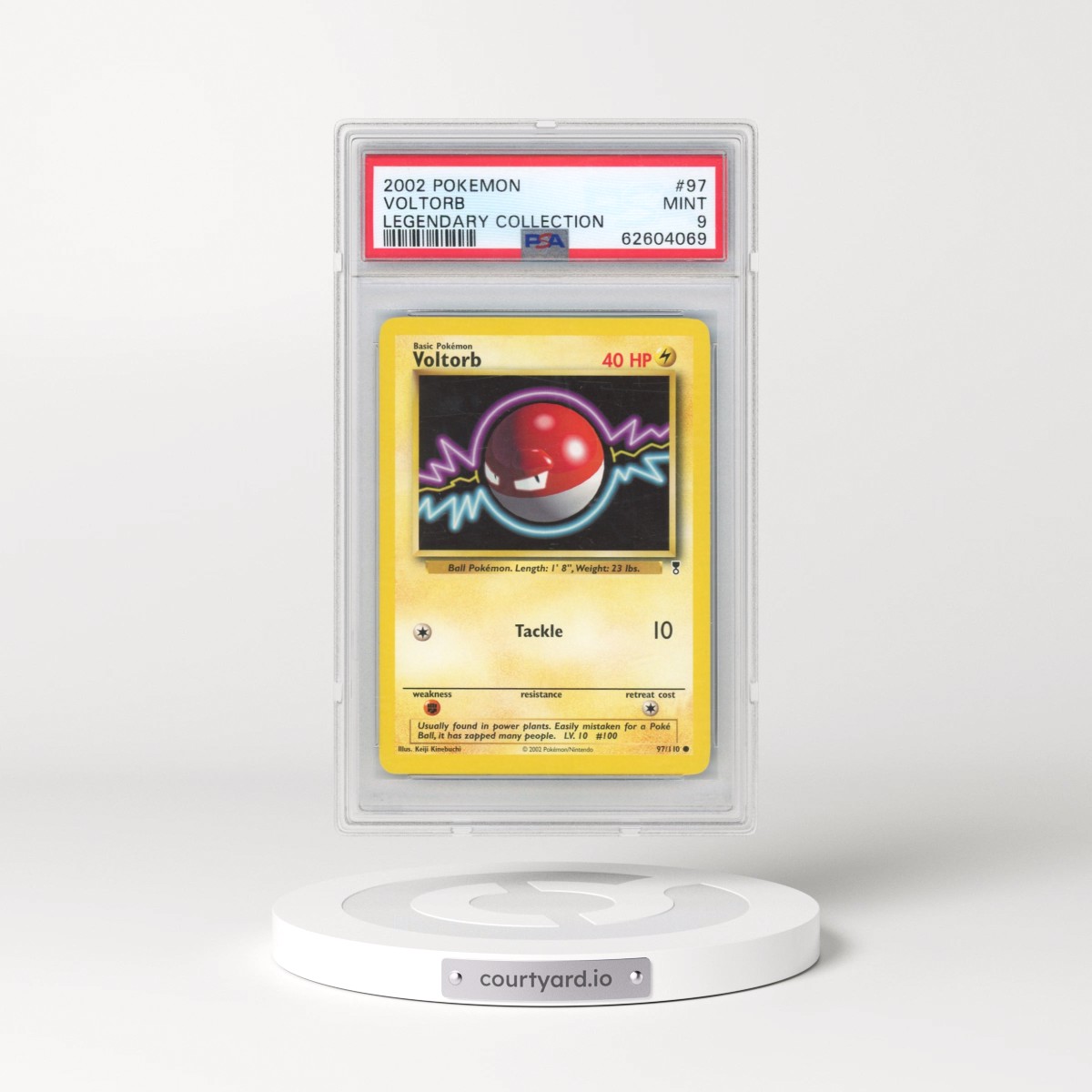2002 Pokémon Legendary Collection #97 Voltorb (PSA 9 MINT)