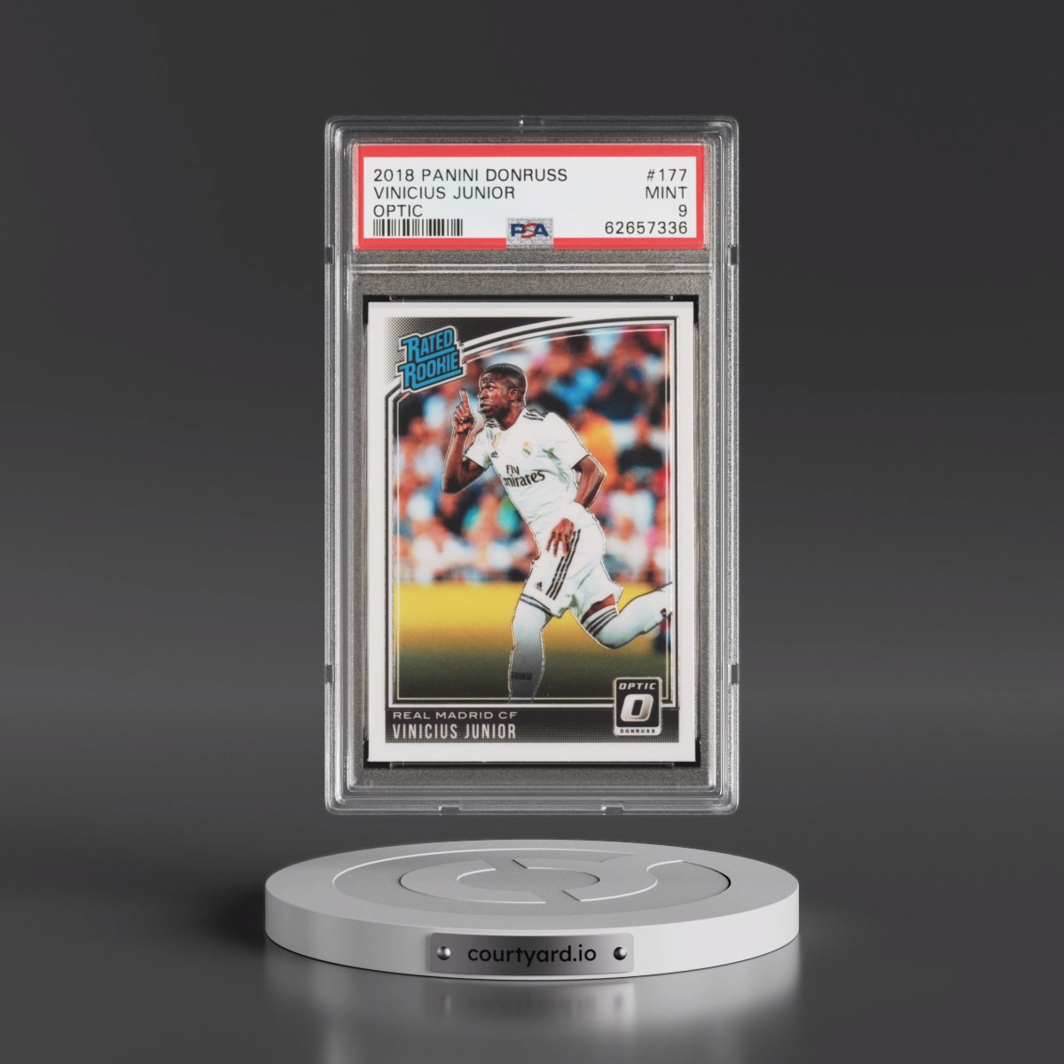 2018 Panini Donruss #177 Vinicius Junior - Optic (PSA 9 MINT)