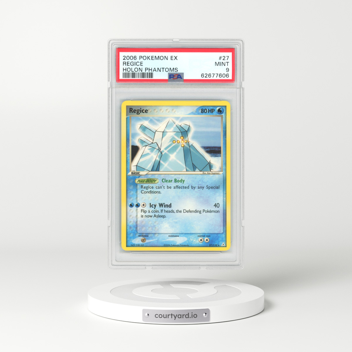 2006 EX Holon Phantoms #27 Regice (PSA 9 MINT)