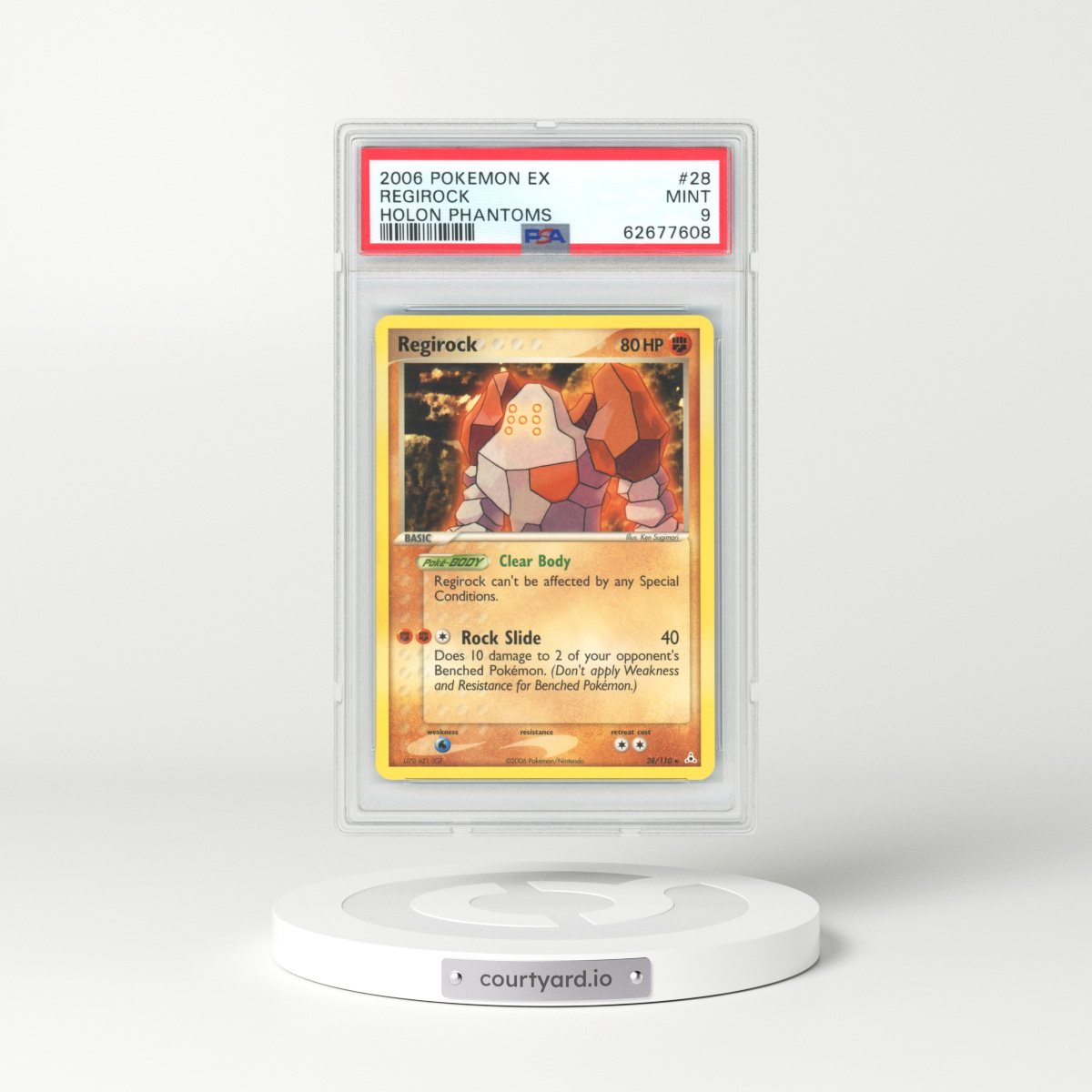 2006 EX Holon Phantoms #28 Regirock (PSA 9 MINT)