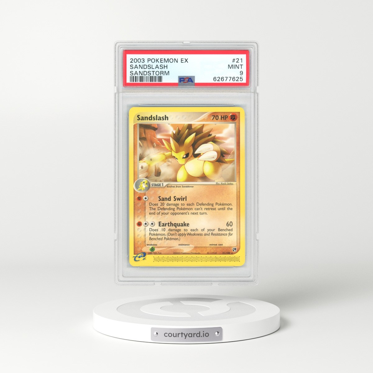 2003 EX Sandstorm #21 Sandslash (PSA 9 MINT)