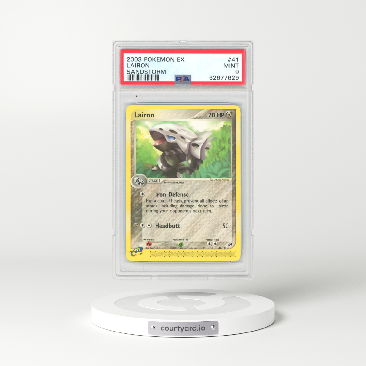 2003 EX Sandstorm #41 Lairon (PSA 9 MINT)