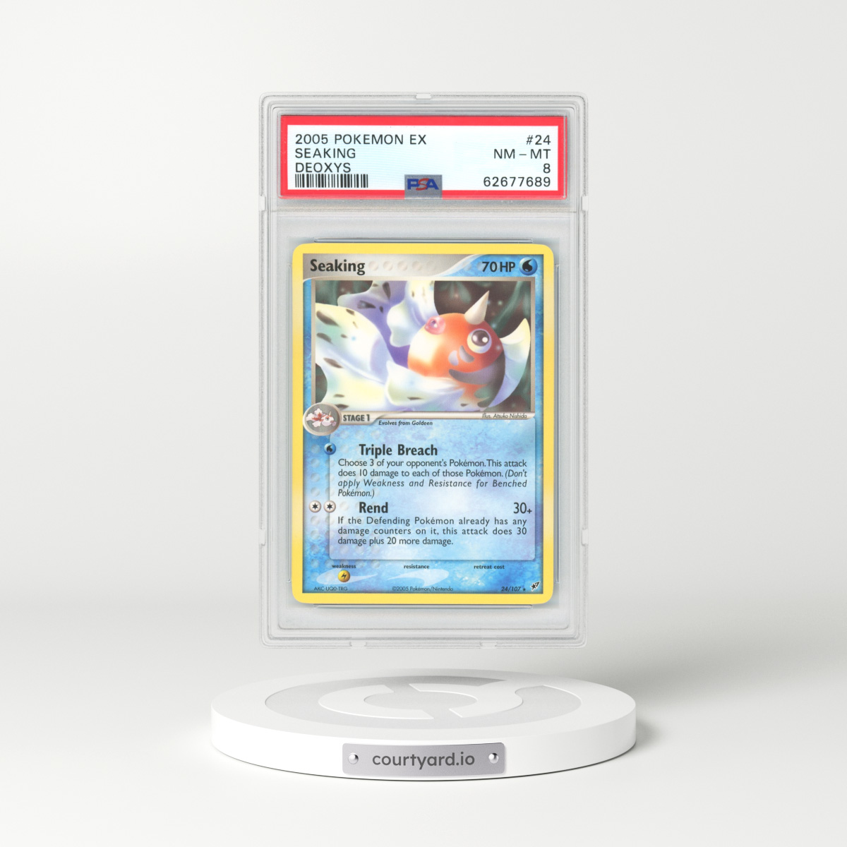 2005 EX Deoxys #24 Seaking (PSA 8 NM-MT)