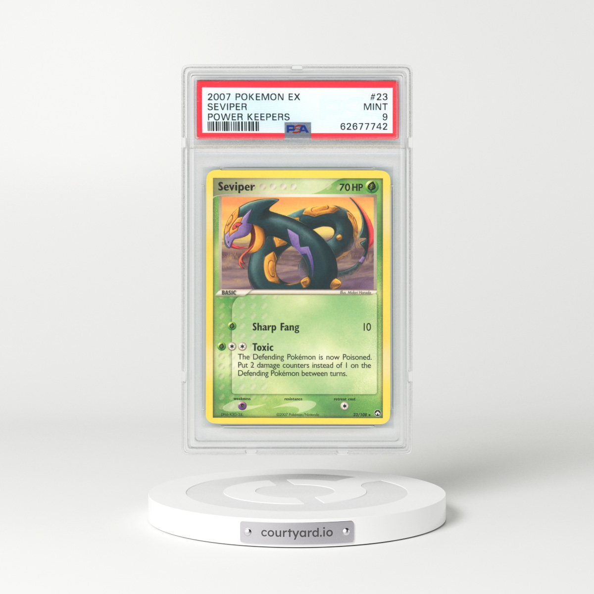 2007 EX Power Keepers #23 Seviper (PSA 9 MINT)