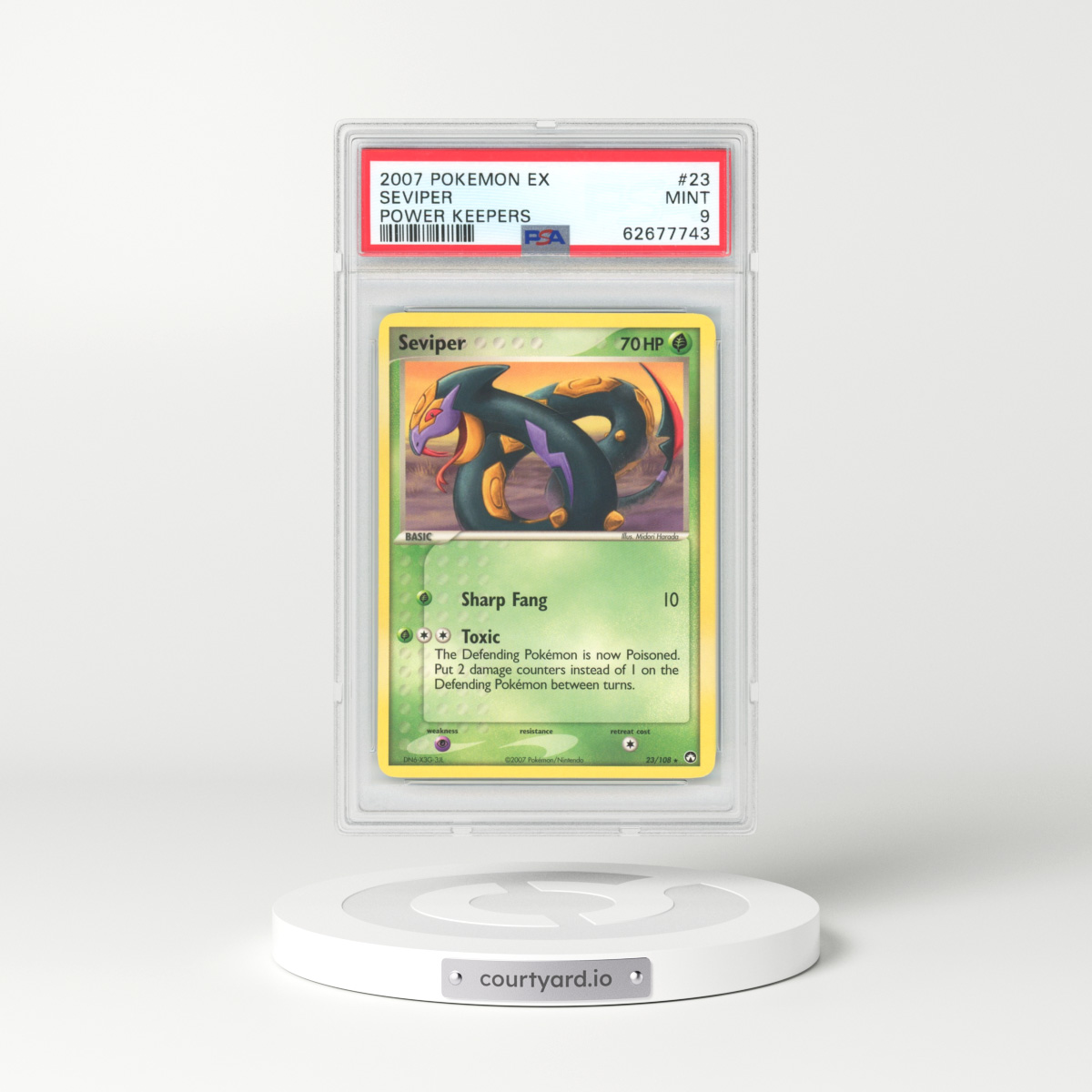 2007 EX Power Keepers #23 Seviper (PSA 9 MINT)