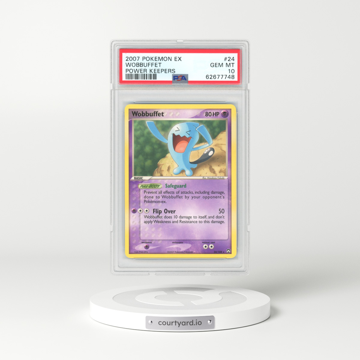 2007 EX Power Keepers #24 Wobbuffet (PSA 10 GEM MINT)