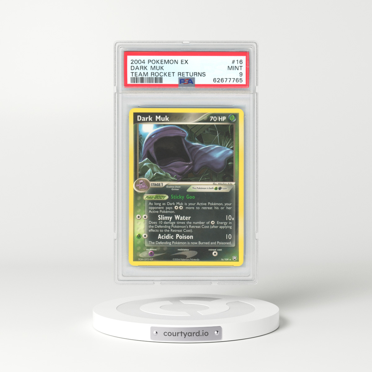 2004 EX Team Rocket Returns #16 Dark Muk (PSA 9 MINT)