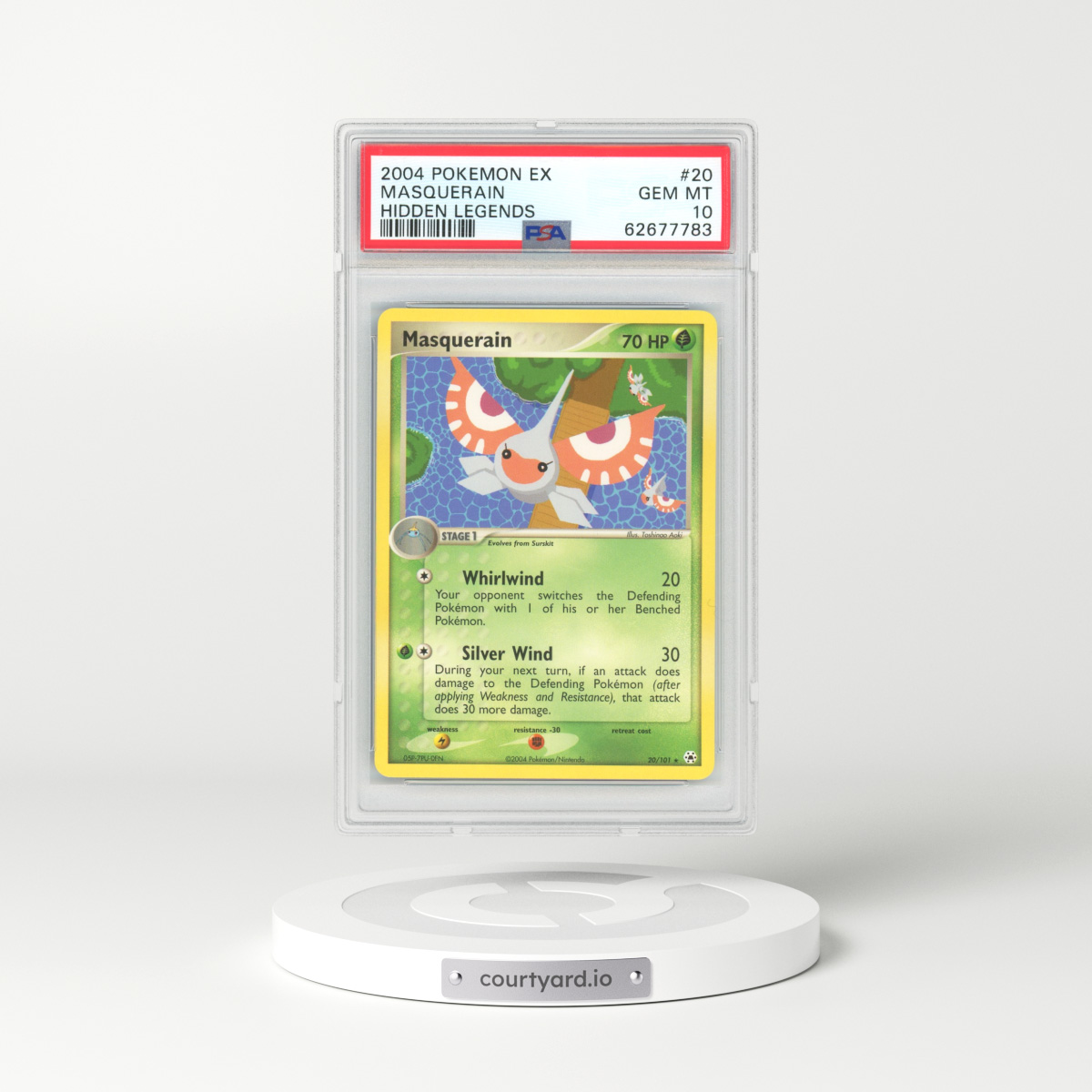 2004 Hidden Fates #20 Masquerain (PSA 10 GEM MINT)