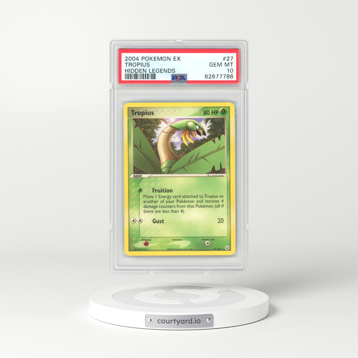 2004 EX Hidden Legends #27 Tropius (PSA 10 GEM MINT)