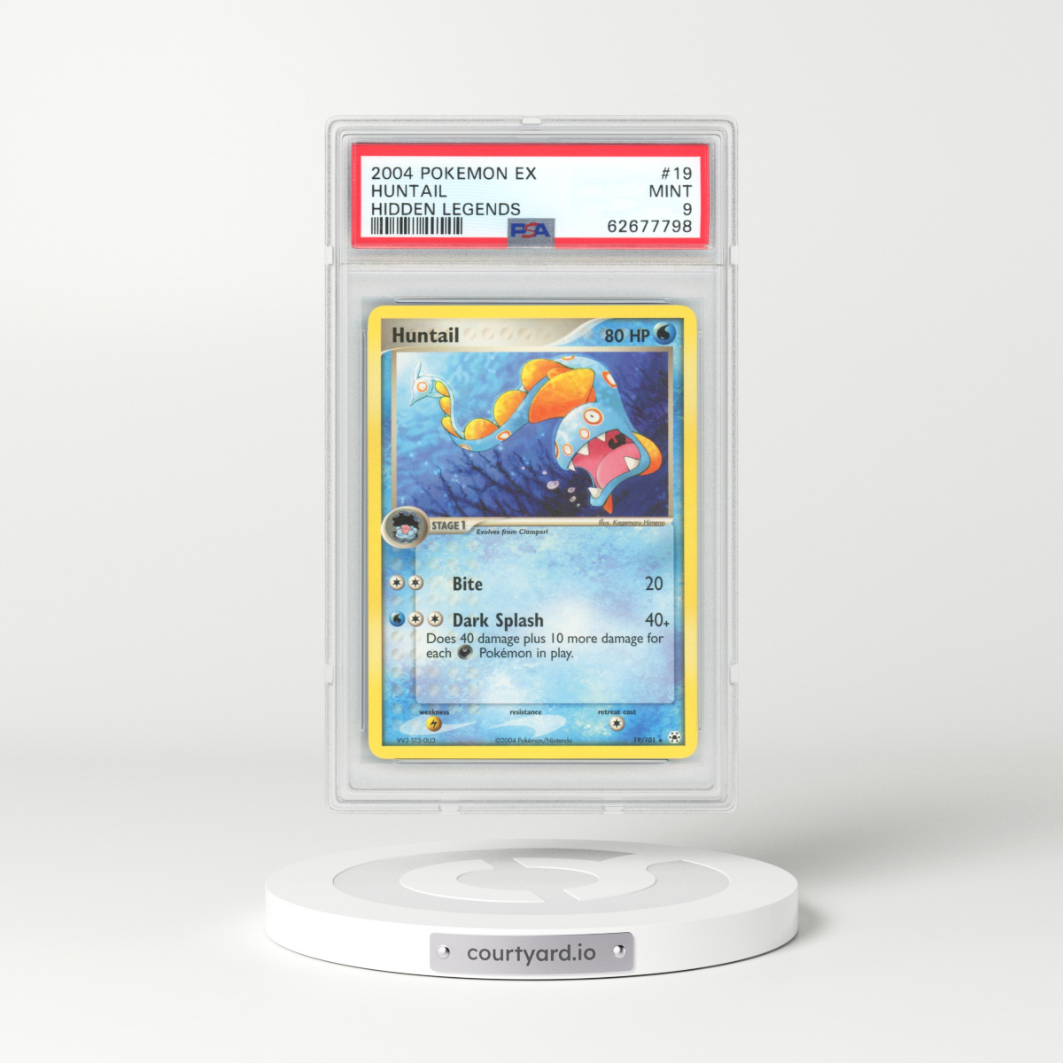 2004 EX Hidden Legends #19 Huntail (PSA 9 MINT)