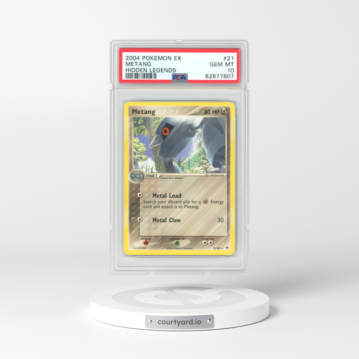 2004 EX Hidden Legends #21 Metang (PSA 10 GEM MINT)